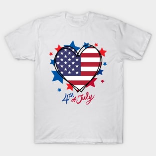 I Heart America 4th of July Tee! T-Shirt